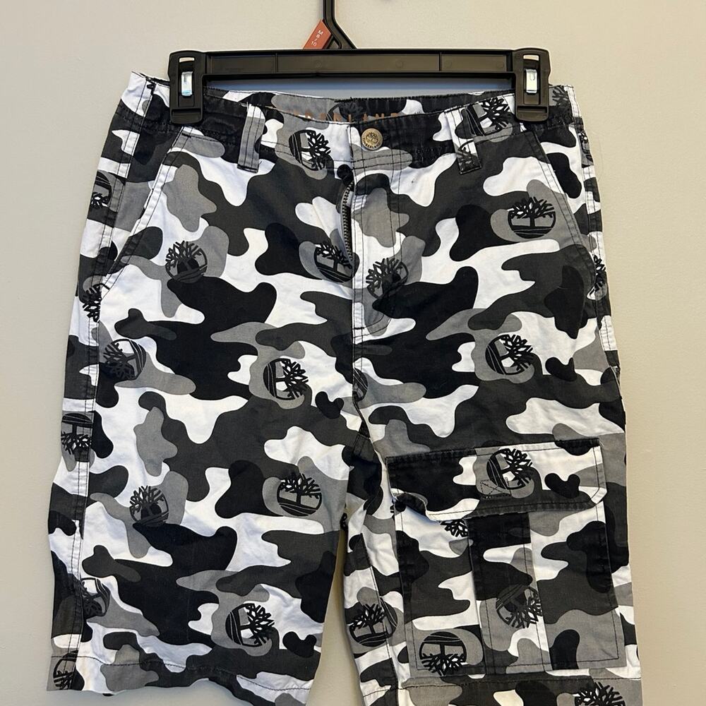Timberland Boys’ Camo Utility Pocket Shorts